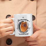 Pomeranian- My Pomeranian Leaves Paw Prints On My Heart White Coffee Mug