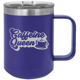 Caffeine Queen - Coffee Laser Etched Tumbler