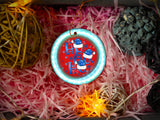 Ho Ho Ho - Ceramic Round Ornament