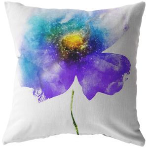 Watercolor Flower Pillow