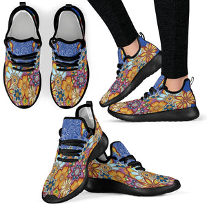 Summer Flowers Mesh Sneakers For Women
