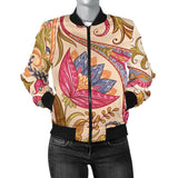 Bomber Jacket -Royal Paisley Women's Bomber Jacket
