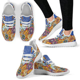 Henna Flowers Mesh Sneakers for Summer Days