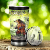 There is a Brown Bear Family Hike Tumbler