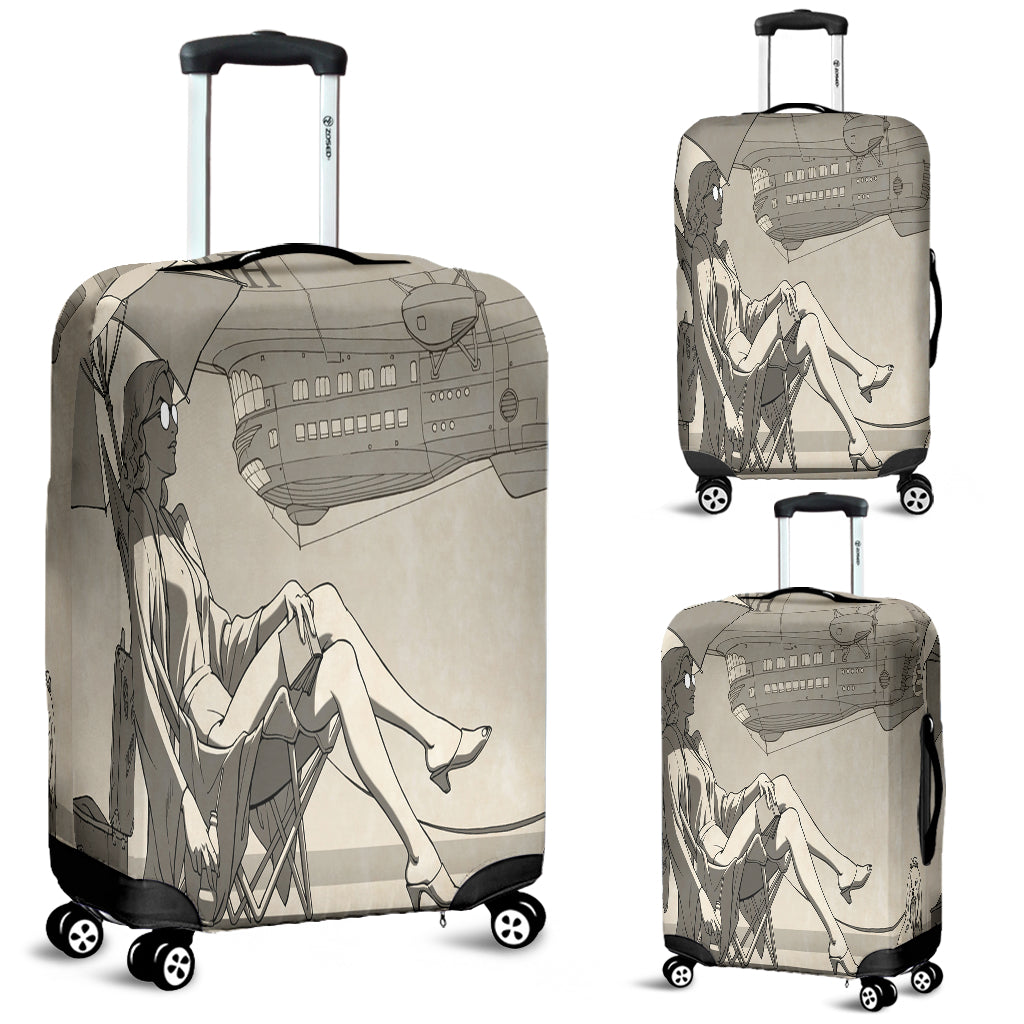 Relaxing Dog Day Out Luggage Cover