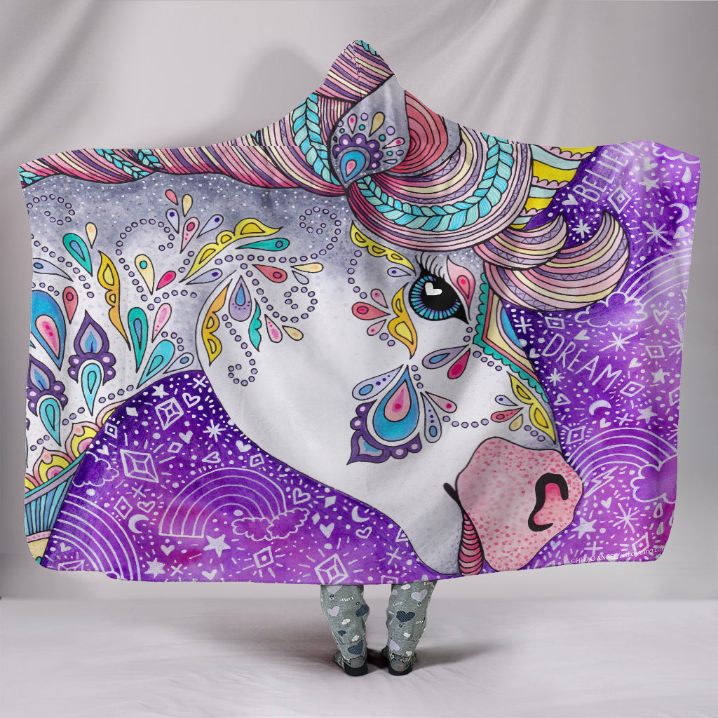 Believe Hooded Blanket