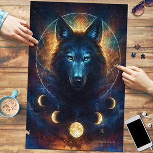 Wolf Moon Phase Jigsaw Puzzle
