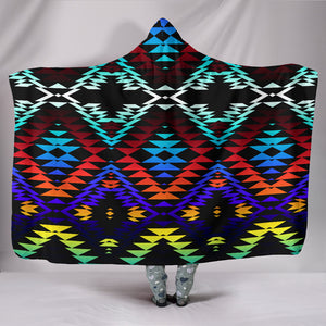 TRIBAL- Taos Morning and Midnight Hooded Blanket