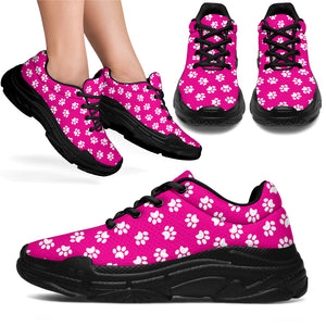 Paw Print Hot Pink Chunky Sneakers NEW PRODUCT