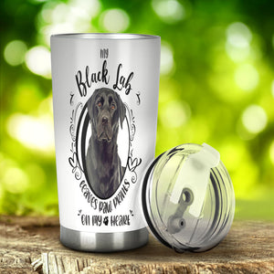 Black Lab Leaves Paw Prints On My Heart