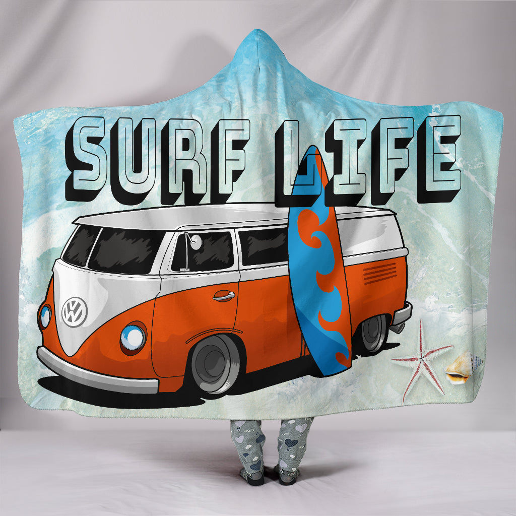 Surf Life Hooded Blanket