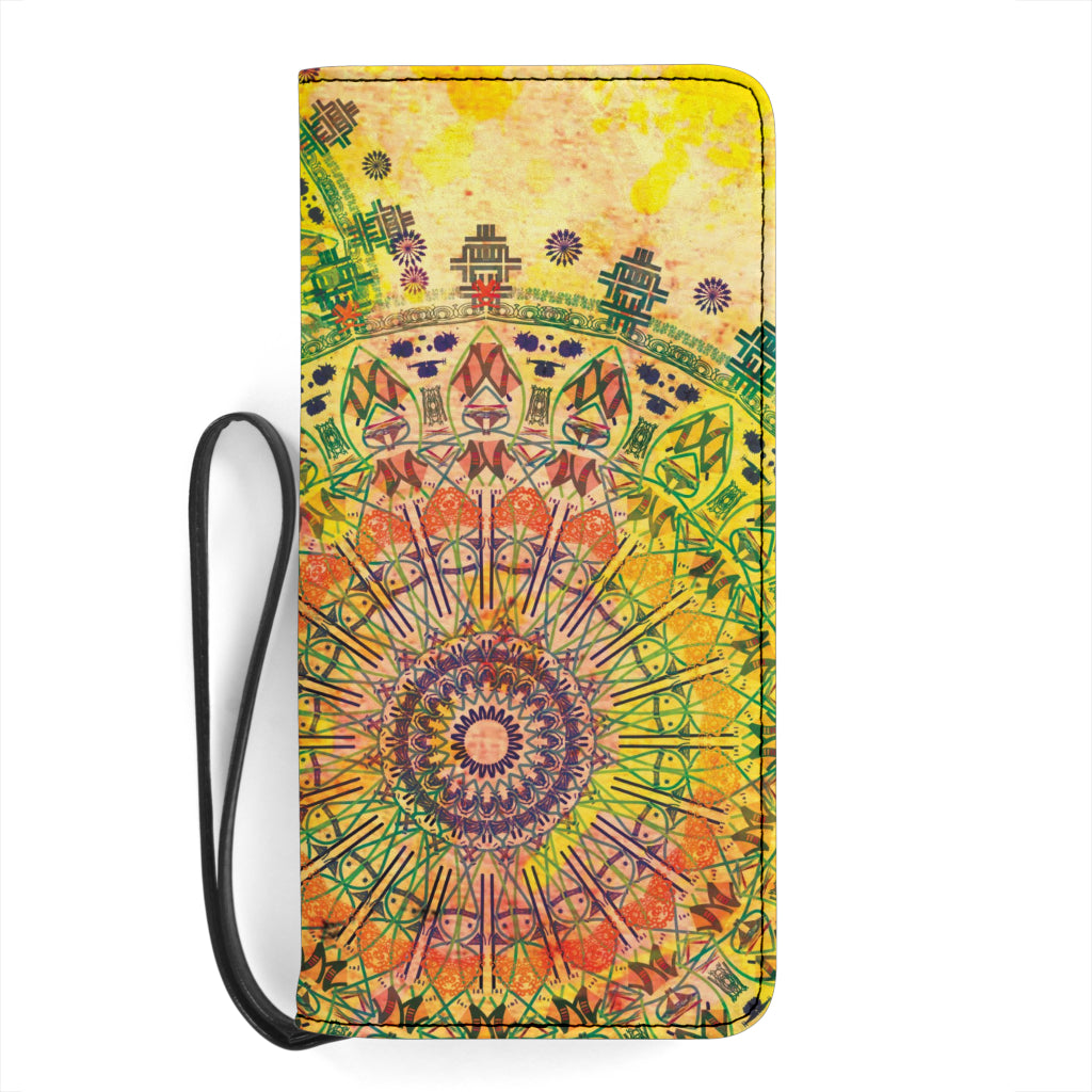 Clutch Purse Mandala Colorful Ancient Art