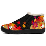 Kimono Pattern Winter Snow Sneakers Custom Design