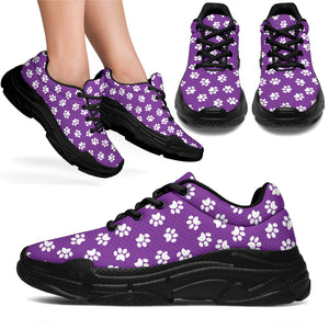 Paw Print Purple Chunky Sneakers NEW!