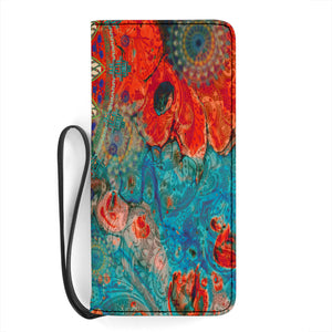 Clutch Purse Mandala with Ancient Vedic Background