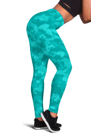 Camo Leggings Blue