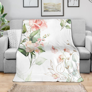 Romantic Rose Premium Art Blanket
