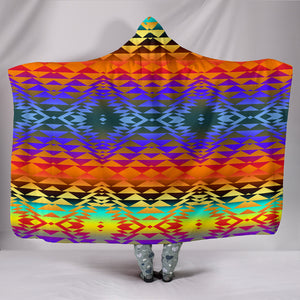 TRIBAL- Taos Sunset Hooded Blanket