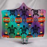 TRIBAL-Turtle 300 Hooded Blanket