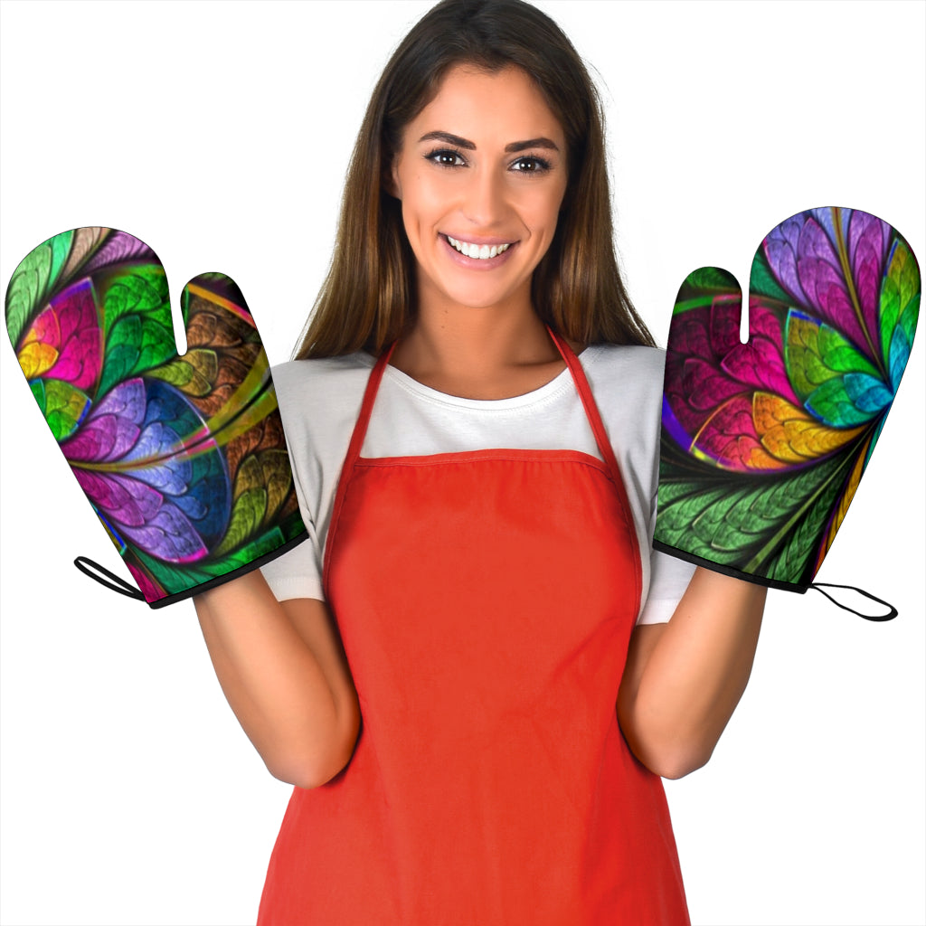 Multicolor Stained Glass Flower Style