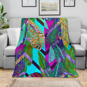 Art Of Leaves Watercolor Premium Fleece