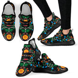 Floral Beadwork Four Clans Mesh Knit Sneakers