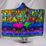 TRIBAL- Deer Council Hooded Blanket