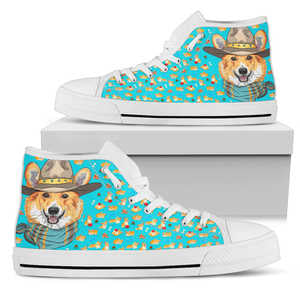 HT Cute Corgi Pattern High Tops W