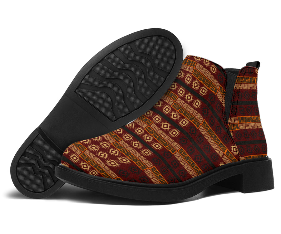 African Tribal Pattern Fashion Boots