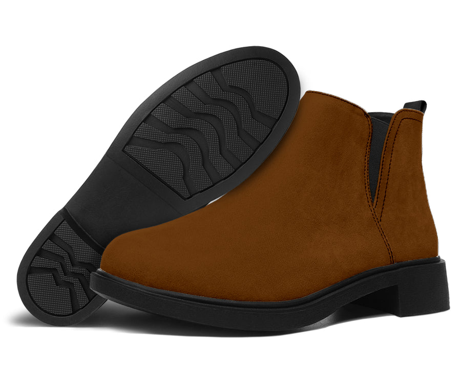 Vegan Chocolate Brown Fashion Boots