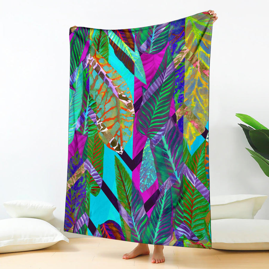 Art Of Leaves Watercolor Premium Fleece