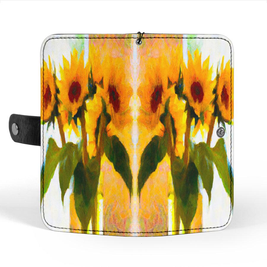 Sunflowers Phone Protection Wallet Custom Design