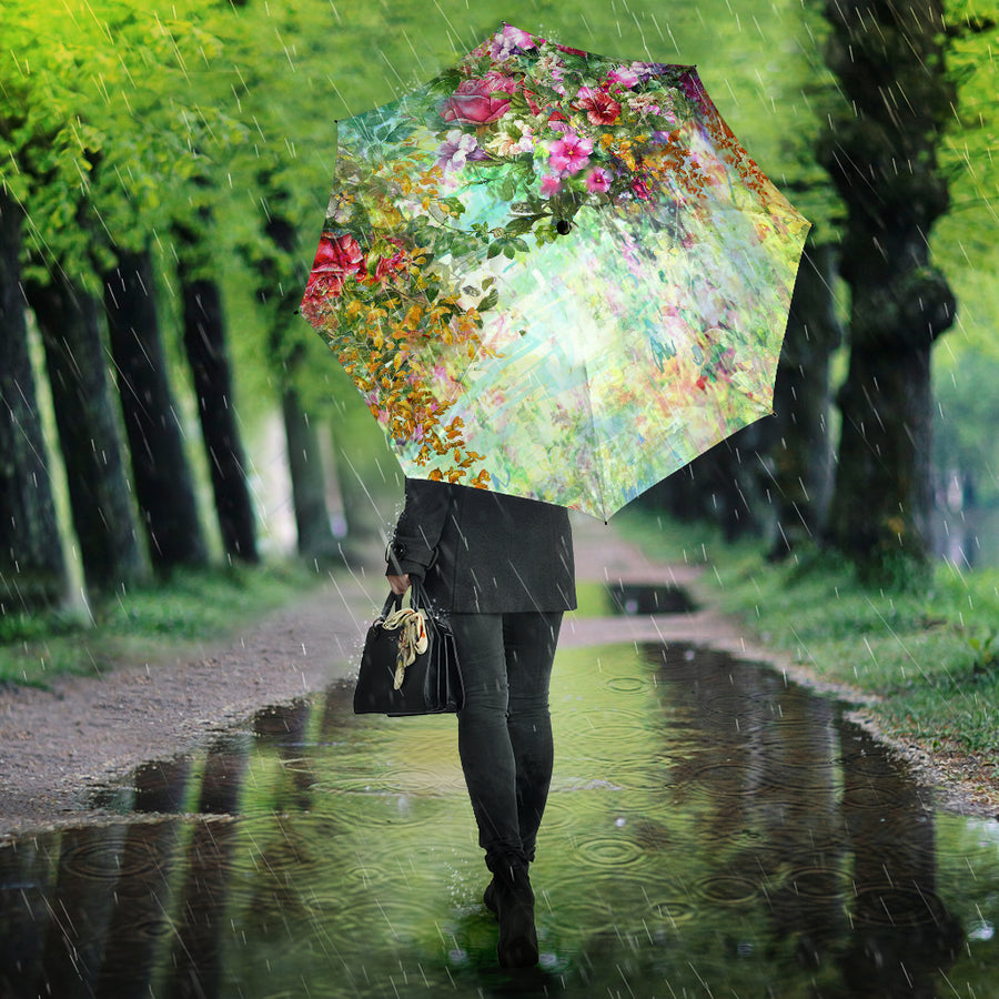 Umbrella- Brings Spring Flowers