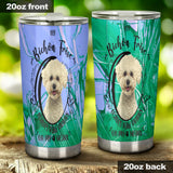 Bichon Frise Leaves Paw Prints ON MY Heart
