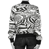 Bomber Jacket-Graphic Black and White