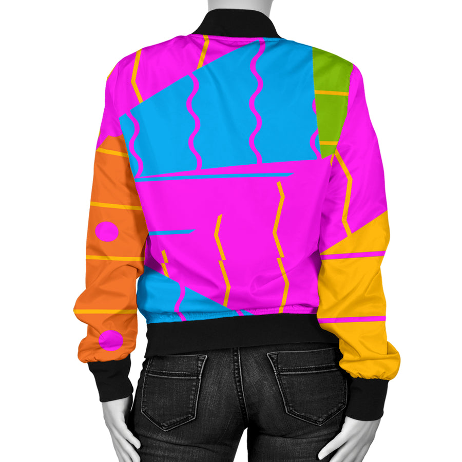 Triangles And Lines Women's Bomber Jacket