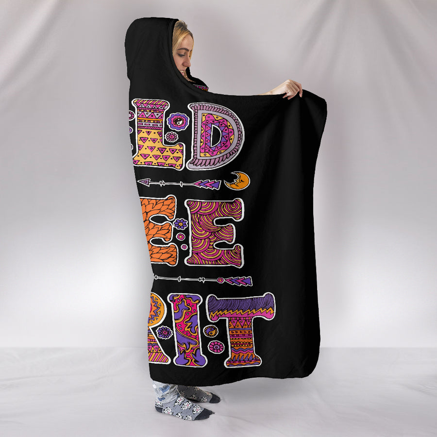 Wild & Free Spirit Hooded Blanket