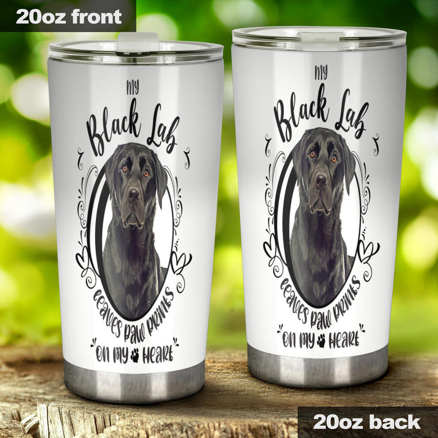 Black Lab Leaves Paw Prints On My Heart