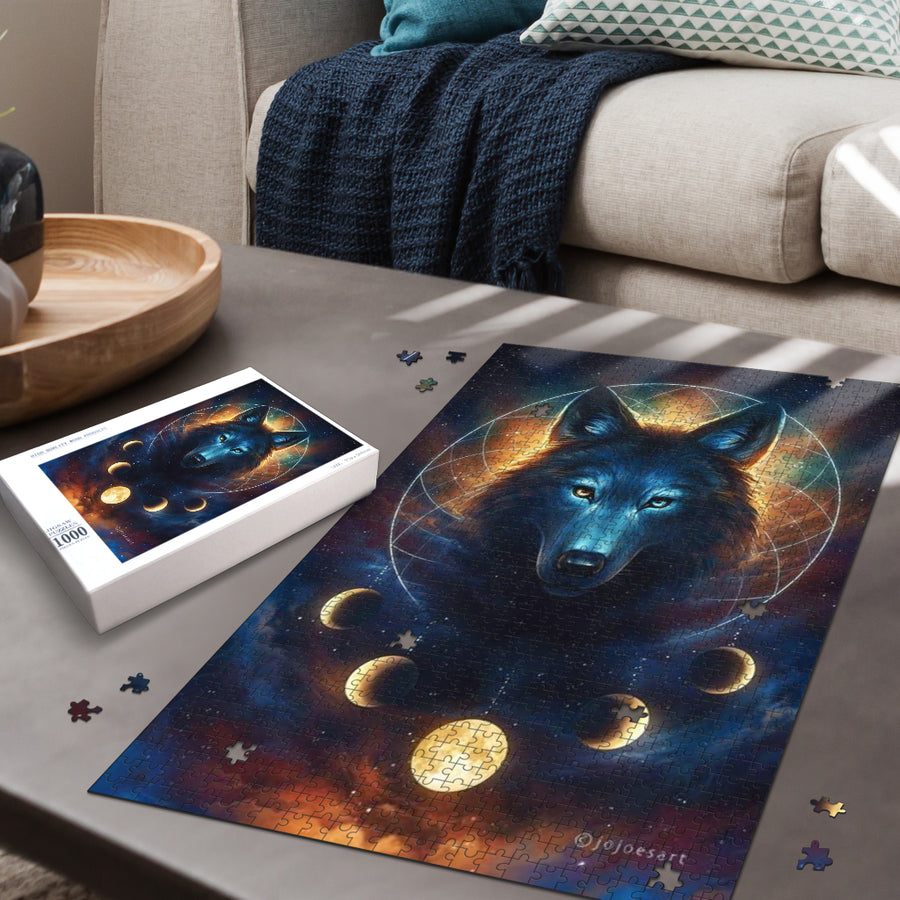 Wolf Moon Phase Jigsaw Puzzle