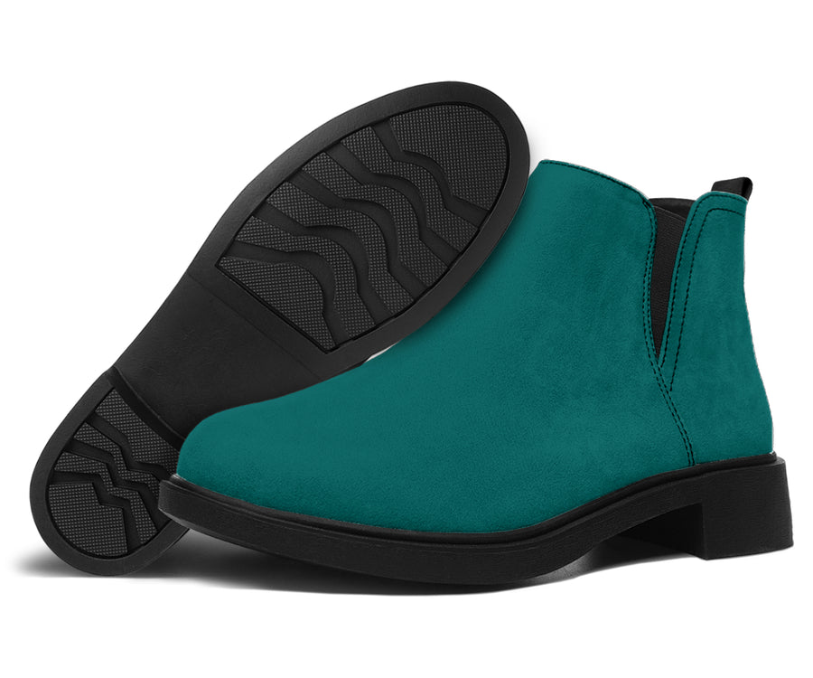 Vegan Teal Fashion Boots