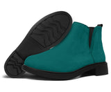 Vegan Teal Fashion Boots