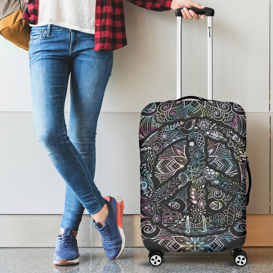 Peace Mandala Luggage Cover