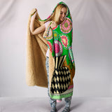 Wearable Blanket "Feline Florist 2" Custom Art Design