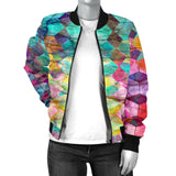 Women's Color Blending Custom Design Bomber Jacket