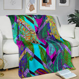Art Of Leaves Watercolor Premium Fleece