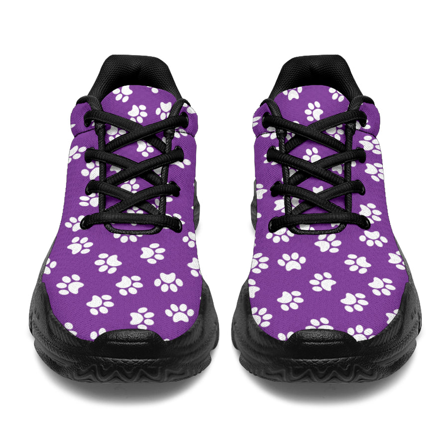 Paw Print Purple Chunky Sneakers NEW!
