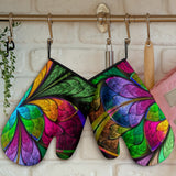 Multicolor Stained Glass Flower Style
