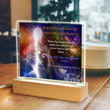 You Are a Creator Everything is Energy Wisdom of Albert Einstein Acrylic Sign for Motivation