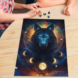 Wolf Moon Phase Jigsaw Puzzle