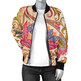 Bomber Jacket -Royal Paisley Women's Bomber Jacket